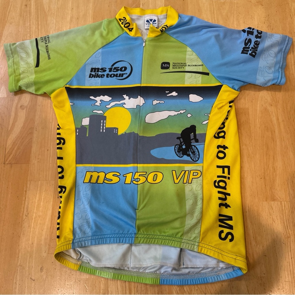 Men’s Voler 1/4 Zip Short Sleeve Cycling Jersey Size Small